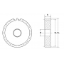 Зубчатая шестерня без ступицы, M=3, Z=70 CM30070 TECHNIX
