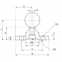 Вал прецизионный с опорой SBR40C L=400 см TECHNIX