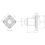 Линейный подшипник LMEK16-UU (KBK16PP) TECHNIX