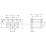 Линейный подшипник в сборе с корпусом SCS40-L-UU TECHNIX