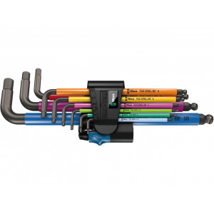 Набор Г-Образных Ключей, Метрических WERA 950 SPKL/9 SM HF Multicolour BlackLaser 022210