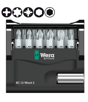 Набор WERA Bit-Check 12 Wood 2 057422