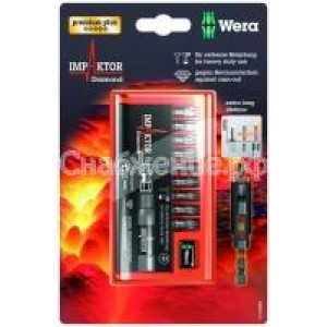 Биты импактор  в наборе с битодержателем Wera WE-073980