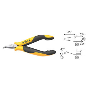Плоскокруглогубцы Professional ESD загнутые, 120мм