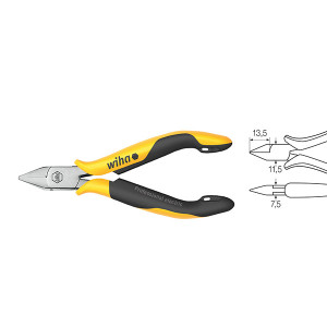 Бокорезы Professional ESD, 115мм мяг1,0мм