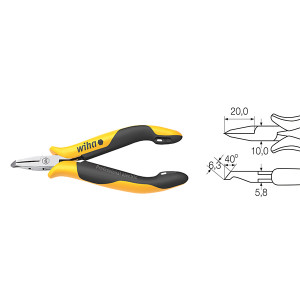Косорезы-кусачки Professional ESD, 110мм мяг0,6мм